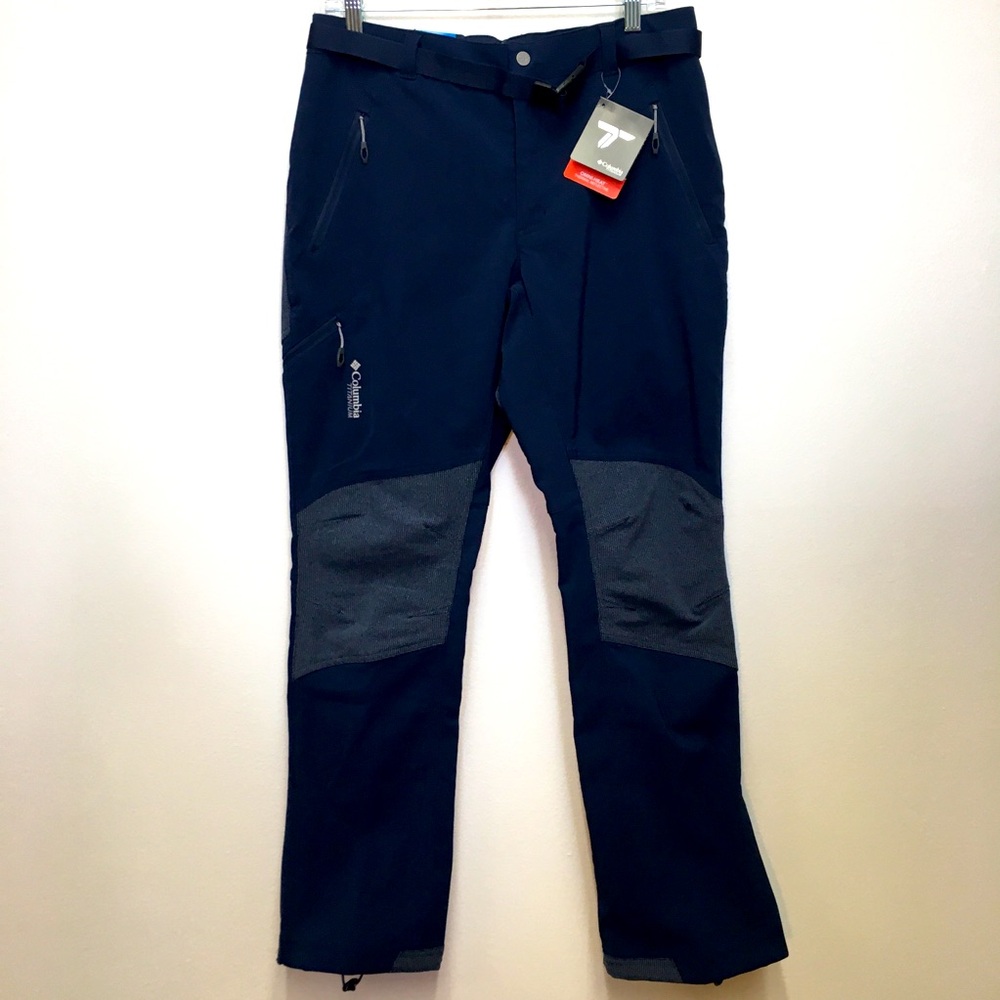 Columbia Titanium Onmi-Heat Thermal Reflective Pants 32W X 32L Blue NWT Outdoors